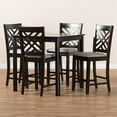 thumbnail image 4 of Bowery Hill Contemporary 5-Piece Wood Pub Set in Gray and Espresso, 4 of 7