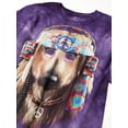 thumbnail image 2 of Groovy Dog T-shirt Purple Adult Unisex 100% Cotton Short Sleeve, 2 of 2