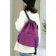thumbnail image 3 of Mochila Oxford de tela con cordón, de gran capacidad, para mujer, sencilla y portátil, para exteriores (negro, morado y azul oscuro), 3 of 5