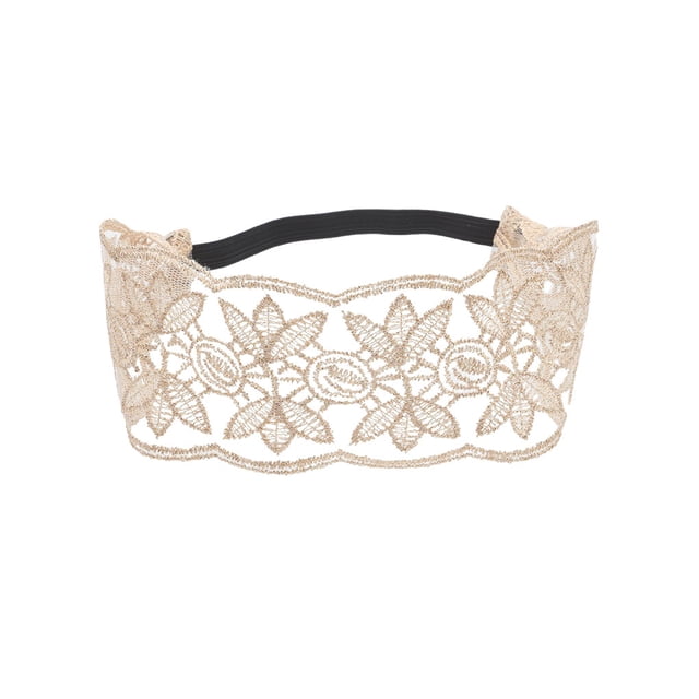Jumpingount Diademas de encaje Estiramiento de cara Diadema Decoración Accesorio de moda Accesorios para peinados Turbante para mujeres Niñas Type1 NO1