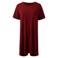 thumbnail image 5 of Shadoumai Women Plus Size 2 Piece Outfits Short Sleeve Tunic Tops and Biker Shorts Sets Tracksuits, 5 of 7