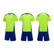 thumbnail image 1 of Conjuntos de blusas y camisas de manga corta con cuello en V. Conjunto de traje de fútbol de color sólido para niños para juegos deportivos universitarios, partidos de rendimiento, uniformes de entren, 1 of 5