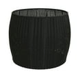 thumbnail image 6 of Household Essentials Handwoven Resin Barrel Side Table Storage Container, Black, 6 of 8