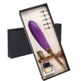 thumbnail image 3 of Dip PencilFeather Pen Set Vintage Feather Pen Juego de tinta de escritura de regalo Diseño de clase mundial Jadeshay  A, 3 of 8