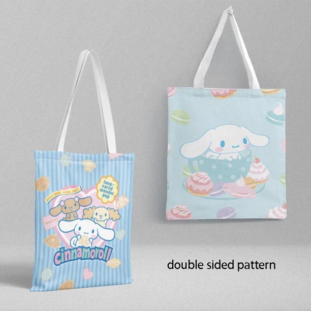 Sanrio My Melody Keroppi Bad Badtz Maru bolsa de lona de dibujos animados, bolso de mano para estudiantes, bolsa de compras, soporte de archivo, periferales de Anime, regalo