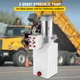 thumbnail image 2 of KFFKFF 6 Quart 6 Way Hydraulic Pump Unit, Double Acting 12V DC for Dump Trailer Car with Remote, Plastic Oil Tank (Plastic, Double Acting), 2 of 9