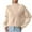 Beige, variant on RYRJJ Women's Mock Turtleneck Cropped Sweater Long Sleeve Knitted Pullover Sweaters Trendy Fall Winter Basic Jumper Top(Black,S)