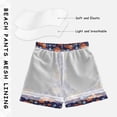 thumbnail image 3 of FORMRS Boys Swim Trunks Quick Dry Mesh Lining Beach Boardshorts, Sizes XS-XL, Red Panda Pattern, 3 of 7