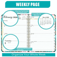 thumbnail image 4 of 2026 Planner - 2026 Weekly and Monthly Planner from Jan. 2026 to Dec. 2026, Calendar Planner 2026 with Spiral Bound & Colorful Tabs, 6.2" x 8.5", 4 of 6