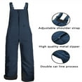 thumbnail image 4 of KEINXS Insulated Snow Bibs Waterproof Winter Ski Pants Snowboarding Overalls for Mens Womens Kids  Black Kid, 4 of 7
