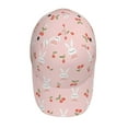 thumbnail image 4 of Daiia Rabbit And Cherry print Baseball Cap Men Women Golf Dad Hat Adjustable Original Classic Low Profile Hat Unconstructed Plain Cap, 4 of 9
