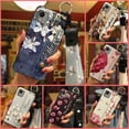 thumbnail image 2 of HBH-Phone Case For Nokia C110 4G, Phone Holder Back Cover Silicone Dirt-resistant Protective Wristband Wrist Strap Anti-knock Flower Ring Kickstand Waterproof Lanyard Soft case Anti-dust, 2 of 9