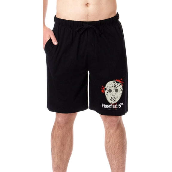 Friday The 13th Mens' Movie Film Jason Mask Horror Sleep Pajama Shorts