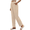 Apricot, variant on Cuteduck Women's Versatile Stretchy Waist Slacks for Women, Casual Straight Leg Pants with Slant Pockets S-2XL