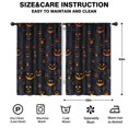 thumbnail image 2 of Long Curtains with Spooky Halloween Theme, Skeleton and Cobweb Motif,42x63in long Curtains Set, 2 of 5