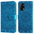 thumbnail image 1 of Funda tipo cartera GANGXUN para OPPO Reno 6 Lite , diseño girasol, cuero PU, soporte, cierre magnético, tarjetero, 1 of 5