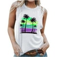 thumbnail image 2 of LiMoi Sleeveless Vest for Women Womens Tops Summer Clearance Spring Floral Tops for Women 2025 Summer Oversized Tshirts for Women Cheap, 2 of 5