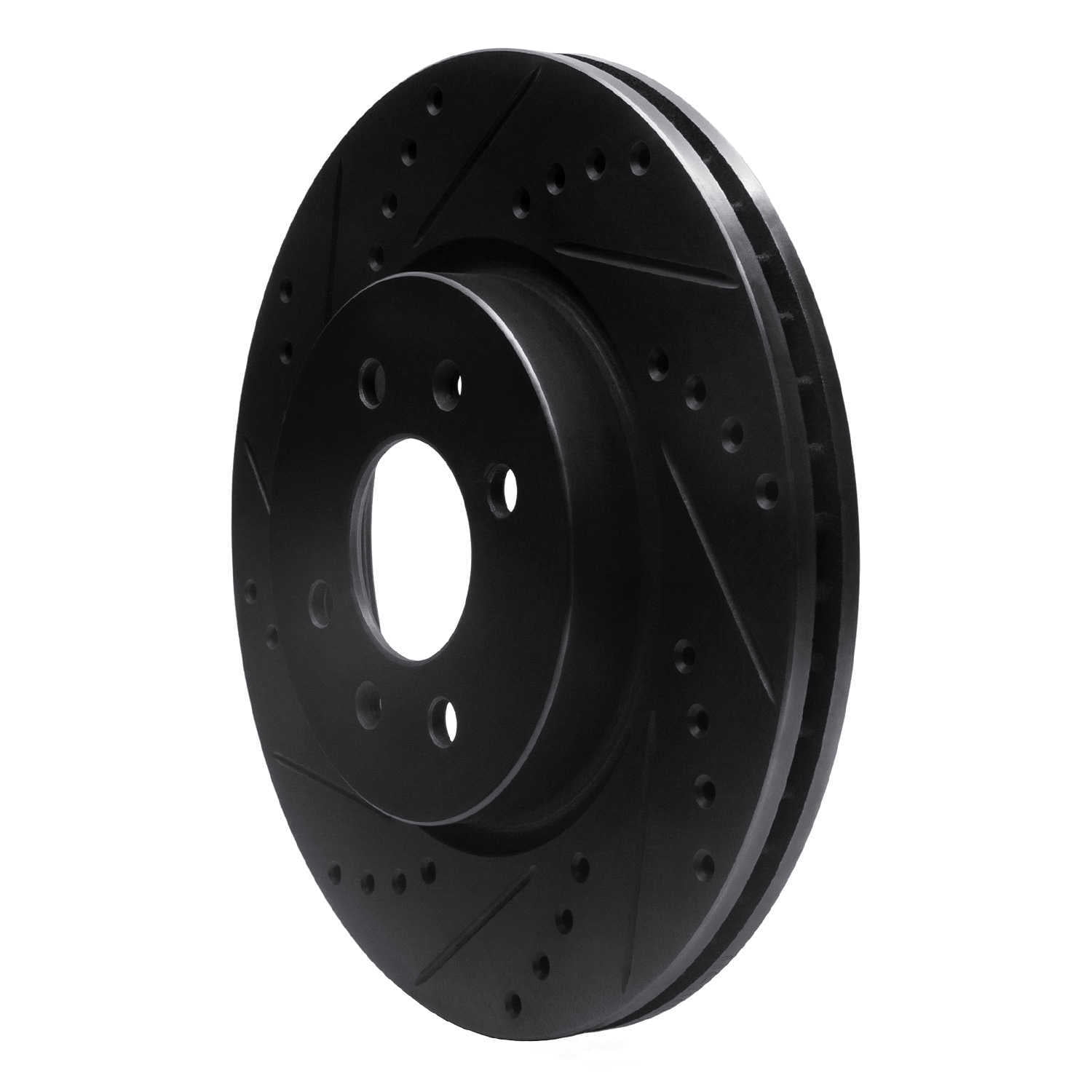 Dynamic Friction Company 633-21015L DFC Brake Rotor - Drilled And Slotted - Black