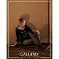 thumbnail image 5 of CALZITALY Opaque Tights with Leopard Animal Pattern | Black | S/M, L/XL | 50 DEN | Made in Italy (S/M, Black), 5 of 6
