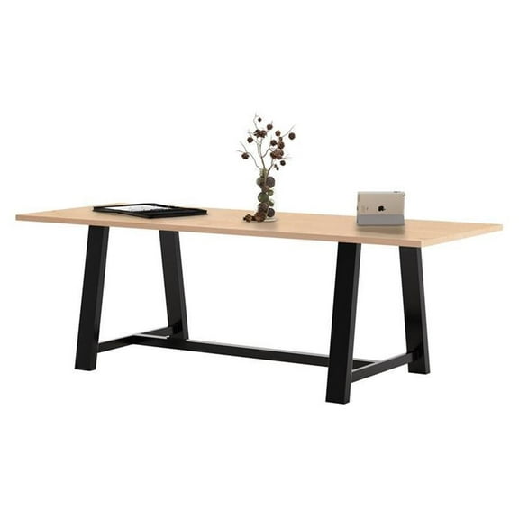Pemberly Row 3 x 8 FT Conference Table in Maple - Standard Height