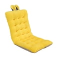 thumbnail image 3 of Cojín para silla de oficina Shamjiam Cojín del asiento con correas Suave con respaldo amarillo, 3 of 8