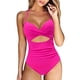 thumbnail image 1 of Savings Clearance 2023 Swimsuits for Women Women Wrap Cut Out One Piece Swimsuit High Waisted Monokini Bathing Suit, 1 of 4