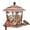 Antique Copper, variant on Kingsyard Hopper Metal Wild Bird Feeder for Outdoor Hanging with 4 Perches Waterproof Roof, Black