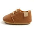 thumbnail image 5 of Luogg Baby Sneakers Soft Sole First Shoes For 0 18 Months Unisex Breathable Comfortable Lightweight Everyday Casual Footwear For Boys And Girls Size 6-12 Months Brown, 5 of 5