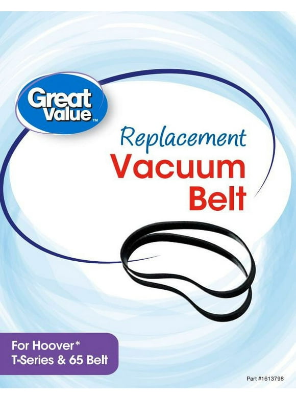 Great Value Replacement Vacuum Belts, For Hoover T-Series & 65 Belt, 2 Count