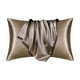 thumbnail image 1 of Funda de almohada de satén de seda para cabello y piel | Súper suave tamaño estándar 20x28 pulgadas | Cierre tipo sobre | Paquete individual | Funda de almohada de seda falsa para piel sensible, 1 of 2