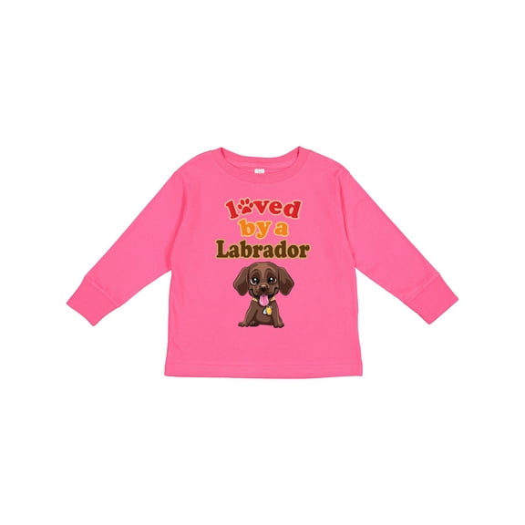 Inktastic Labrador Chocolate Lab Boys or Girls Long Sleeve Toddler T-Shirt