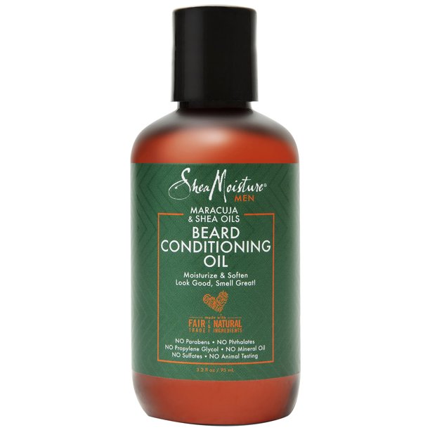 SheaMoisture Beard Conditioning Oil With Maracuja Oil & Shea Butter, 3.