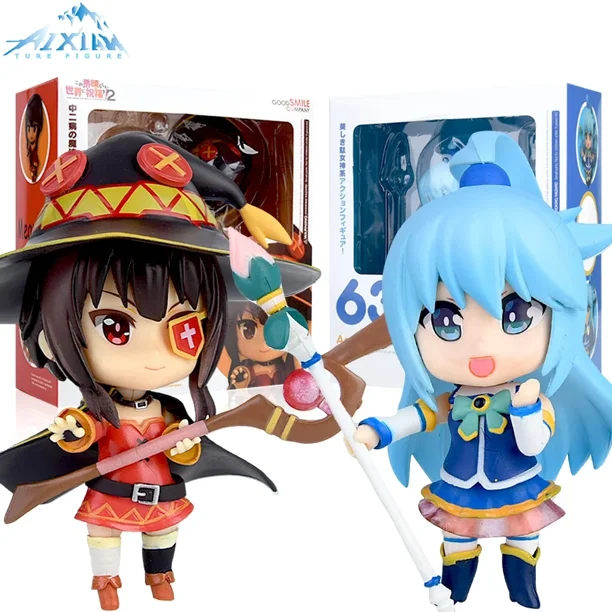 Figuras de Acción de PVC 10cm huangchenghong Megumin Aqua Akua Versión Q