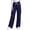 Z Navy, variant on Kvture Women's Cargo Pants Casual Straight Wide Leg Work Pants Elastic Waisted Lightweight Loose Hiking Pant with Pockets Army Green Pant L
