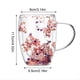 thumbnail image 4 of Creatives Flor Real Vaso Doble Alto de Apariencia Estrella Flor Leche Café Vaso 350ml para el Hogar C, 4 of 5