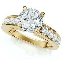 Pompeii Certified 3 Ct Diamond Engagement Ring Cathedral Lab Grown (G/H,VS2-SI1)