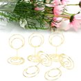 thumbnail image 4 of Numéro de Table Porte, 20Pcs Numéro de Table Est Numéros de Table de Mariage Rond en Forme Stable Métal Galvanisé Largement Place Porte-Cartes pour le Bureau de Fête de Mariage, 4 of 8