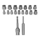 thumbnail image 1 of Removedor de tornillos, extractor de tornillos de 18 piezas, herramienta de eliminación de tornillos rotos, removedor de tuercas multifuncional, 1 of 14
