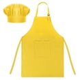 thumbnail image 1 of TOPTIE Cotton Canvas Kids Cooking Aprons and Chef Hat Set, 1 of 7
