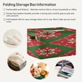 thumbnail image 6 of Christmas Vibrant Red Green Geometrical Patterns Square Storage Bins with Handles Collapsible Containing Box 2 Packs, 6 of 9