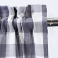 thumbnail image 2 of Plaid Valances Curtain, Rod Pocket Thicken Yarn Dyed Buffalo Check Gingham Curtains Valance, 2 of 9