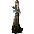 thumbnail image 4 of Northlight 5.5' Prelit Standing Fortune Telling Witch with Crystal Ball Halloween Decoration -, 4 of 9
