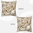thumbnail image 3 of Kll Starfish And Sea Shells Decorative Throw Pillow Covers Velvet Soft For Couch Sofa Bedroom Living Room Outdoor -20"X20", 3 of 8