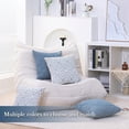 thumbnail image 6 of SUSIELADY Throw Pillow Covers Set of 4, 20"x20" Linen Decorative Square Couch Sofa Cushions, Accent Home Decor, Living Room, Bedroom, Chair, Blue, 6 of 7
