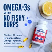 OceanBlue Professional Omega-3 2100 with CoQ10, 90 Count, 30 Servings, Triple Strength Fish Oil for Cognitive Support, Burpless, Gluten-Free
