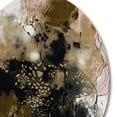 thumbnail image 4 of DESIGN ART Designart "Black Chaos V" Abstract Metal Round Wall Art 36x36 - Disc of 36 Inch, 4 of 5