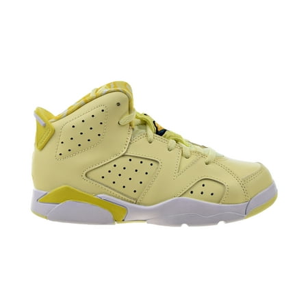Air Jordan 6 Retro (PS) "Floral" Little Kids' Shoes Citron Tint-Dynamic Yellow 543389-800