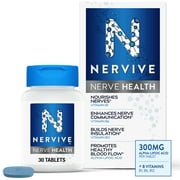 Nervive Nerve Health, Alpha Lipoic Acid, Vitamin B12, B6, B1, Nerve Pain, 30 Tablets