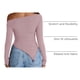 thumbnail image 4 of Remera PRETTYGARDEN Y2K Top Asimétrico con Hombros Descubiertos XS, 4 of 9