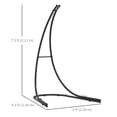thumbnail image 3 of Outsunny Support de Chaise Hamac, Support de Chaise Suspendue en Acier Seulement avec Grande Base, 3 of 10
